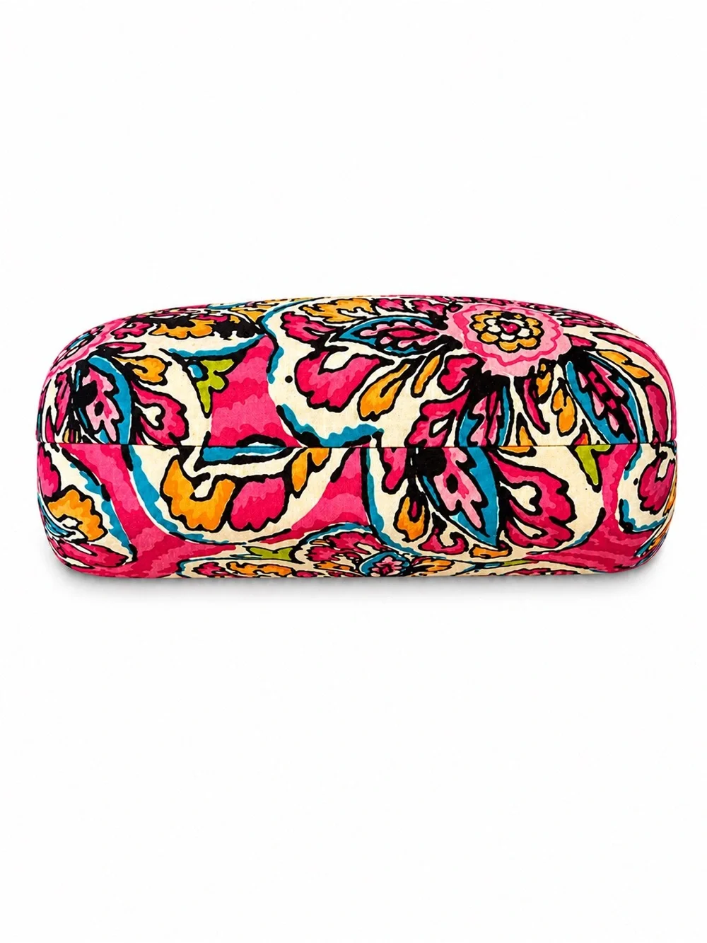 Vera Bradley Sunglass Case Pink Red Paisley Hard Clamshell